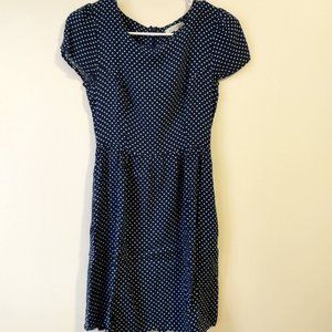 Delia's Navy and White Polka Dot Dress - Size XS